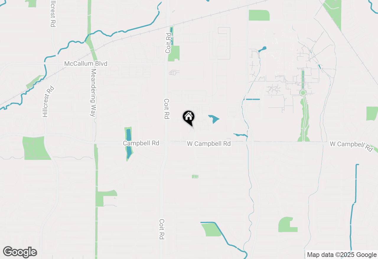 Map of 2008 Azure Pointe, Richardson, TX 75080