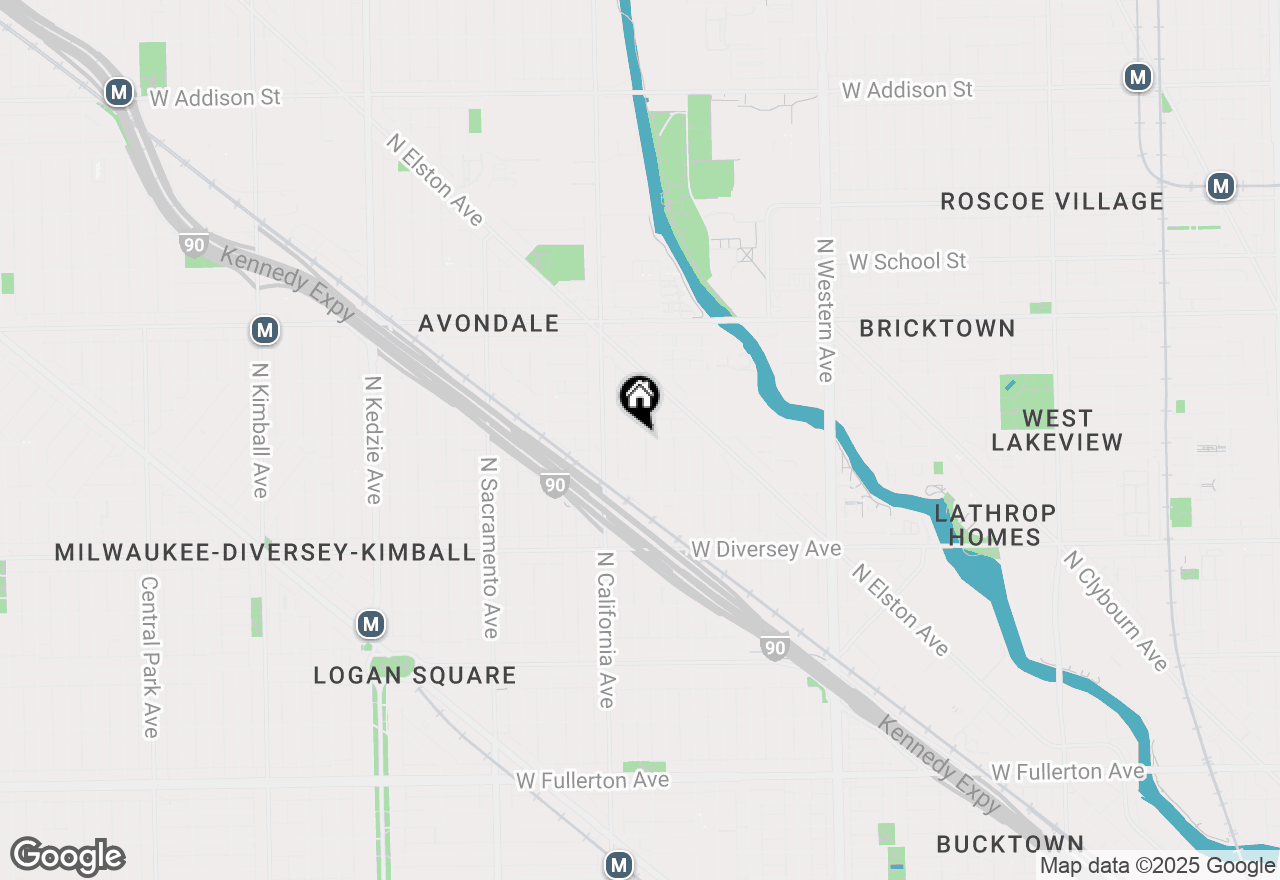 Map of 2723 W Wellington Avenue #1, Chicago, IL 60618