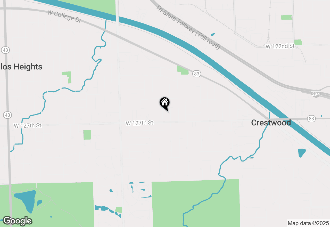 Map of 12607 S Meade Avenue, Palos Heights, IL 60463