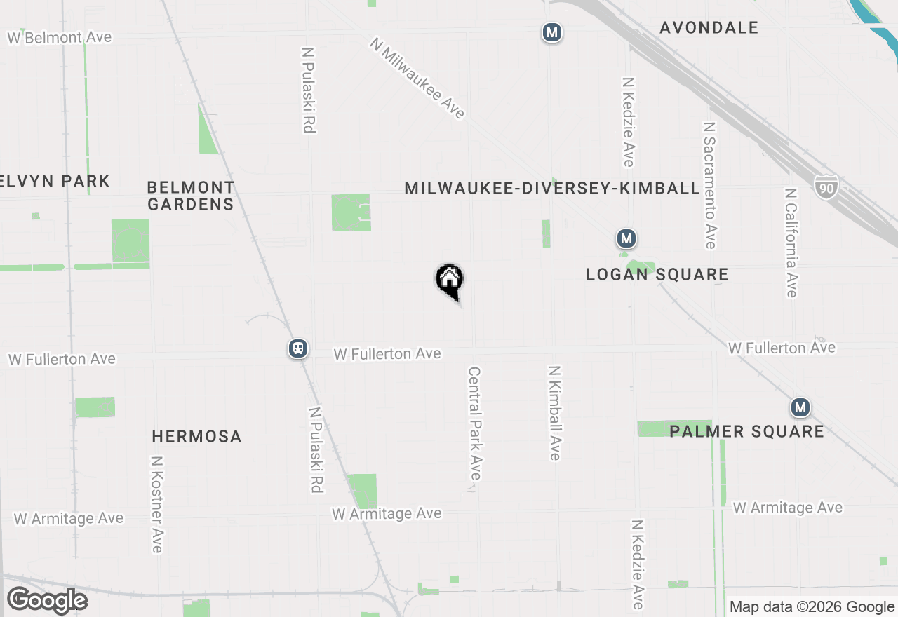 Map of 2500 N Monticello Avenue, Chicago, IL 60647