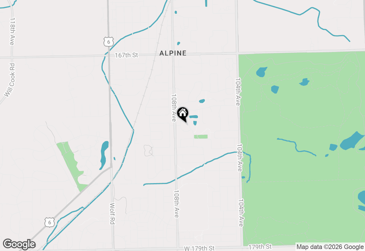 Map of 17131 Warbler Lane, Orland Park, IL 60467