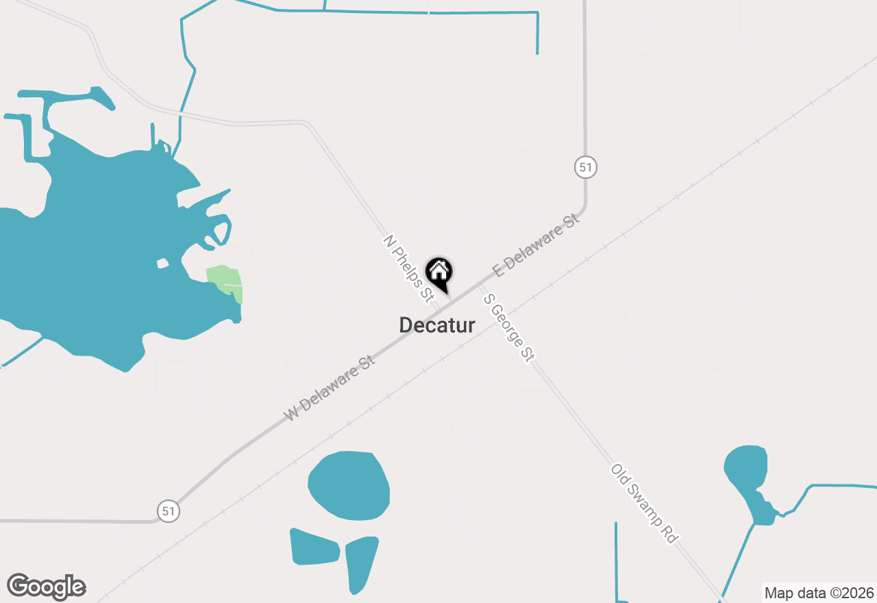 Map of 108 N Phelps Street, Decatur, MI 49045
