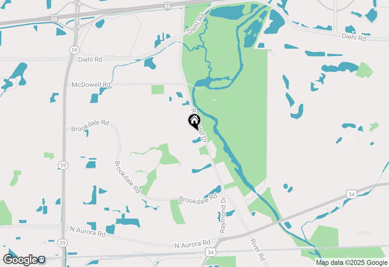 Map of 1329 Queensgreen Circle, Naperville, IL 60563