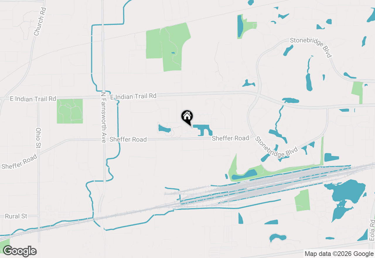 Map of 1132 Foxridge Lane, Aurora, IL 60502