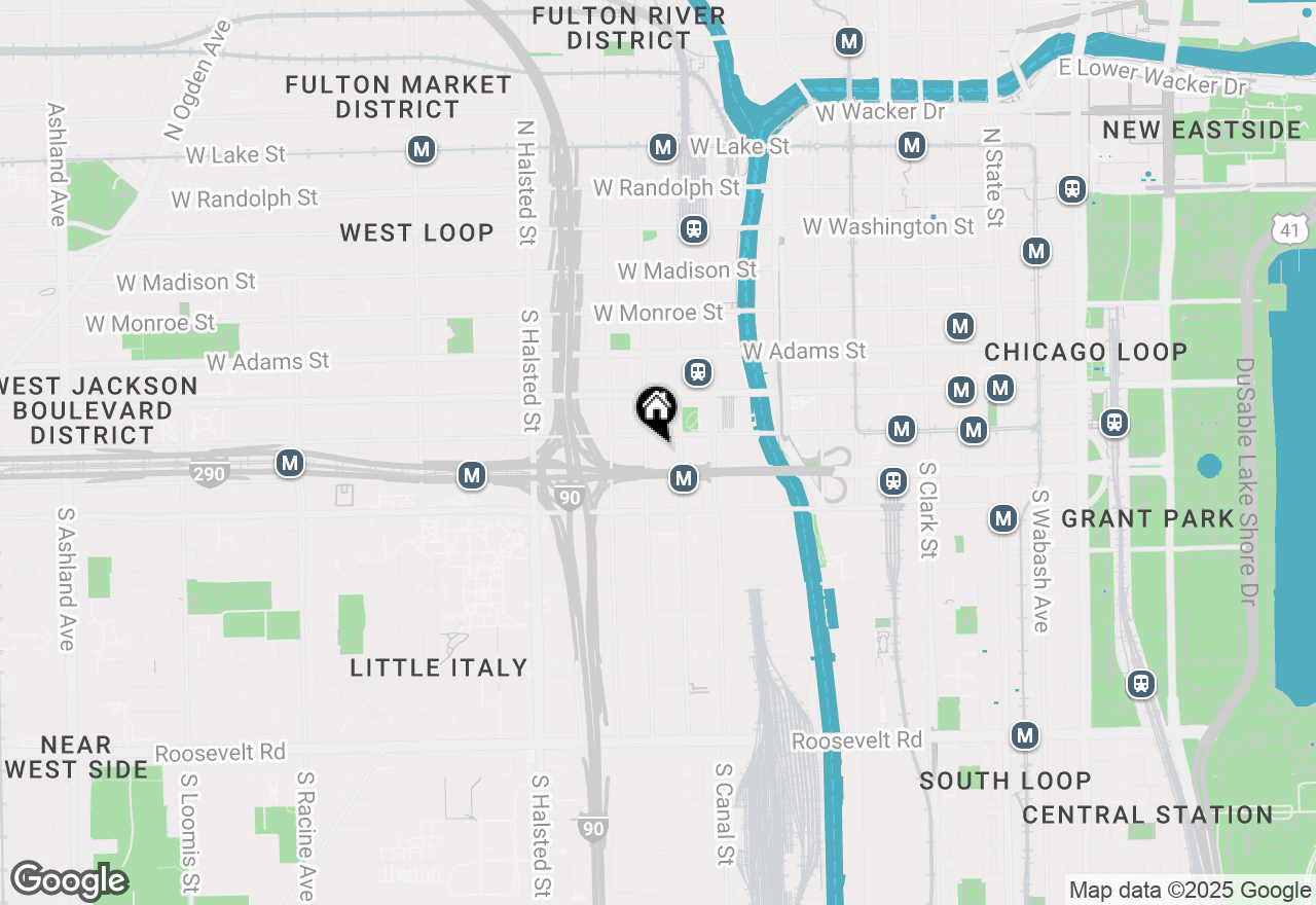 Map of 417 S Jefferson Street #207B, Chicago, IL 60607
