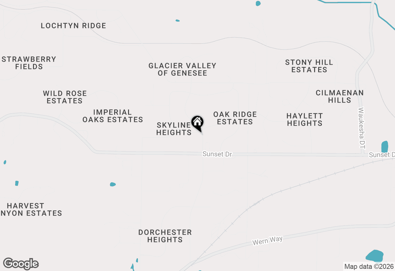 Map of W300S2975 Snowdon Dr, Waukesha, WI 53188