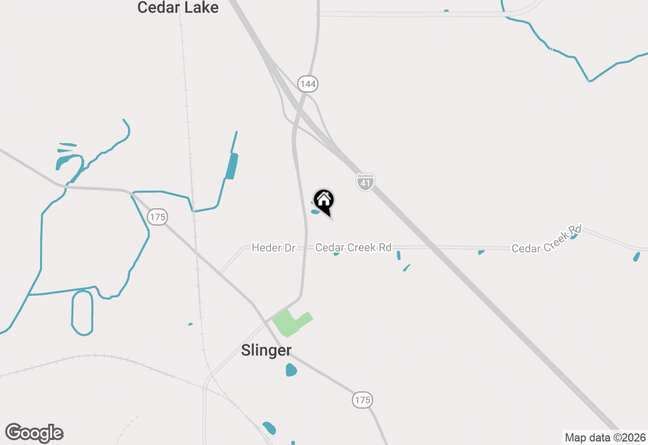 Map of 347 Speedway Ct, Slinger, WI 53086