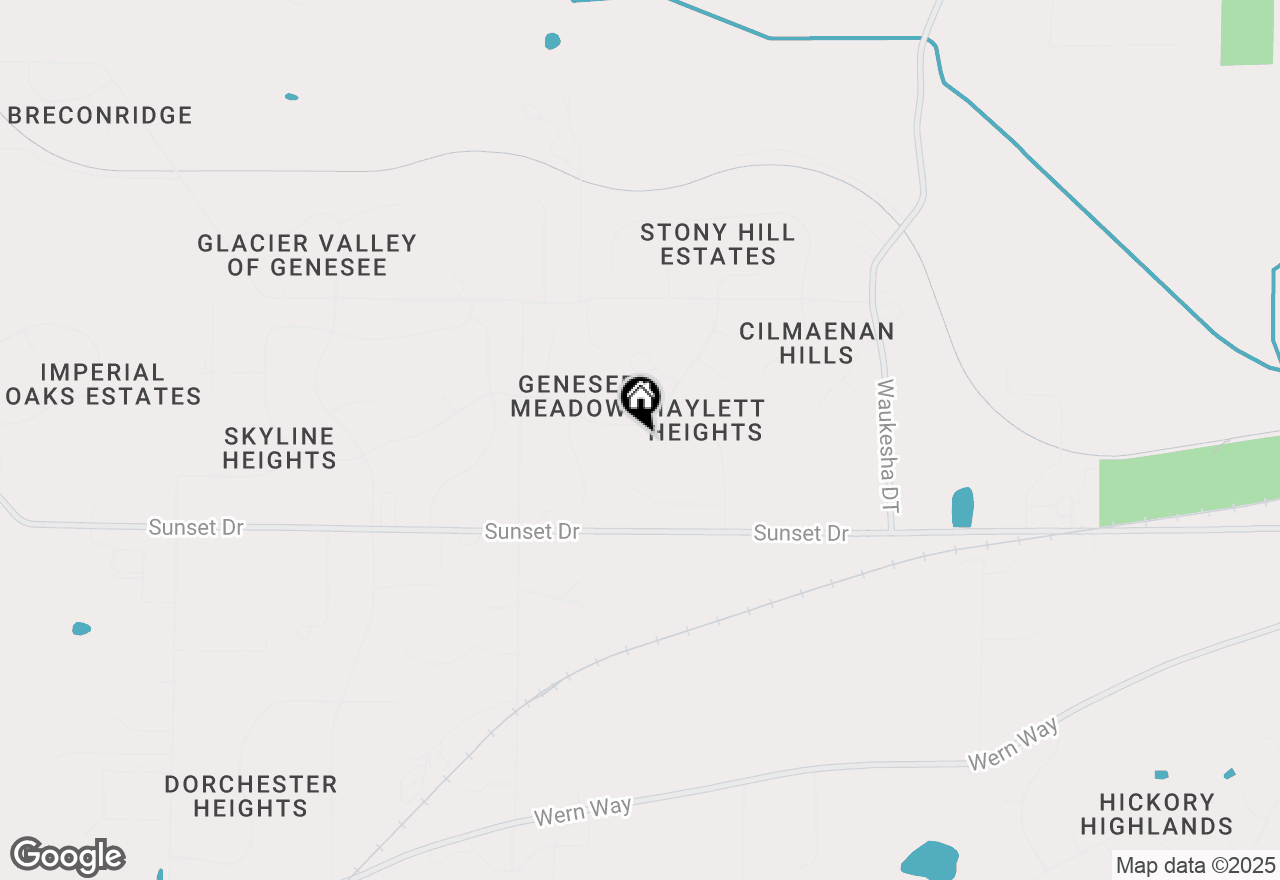 Map of S29W29485 Ancestral Dr, Waukesha, WI 53188