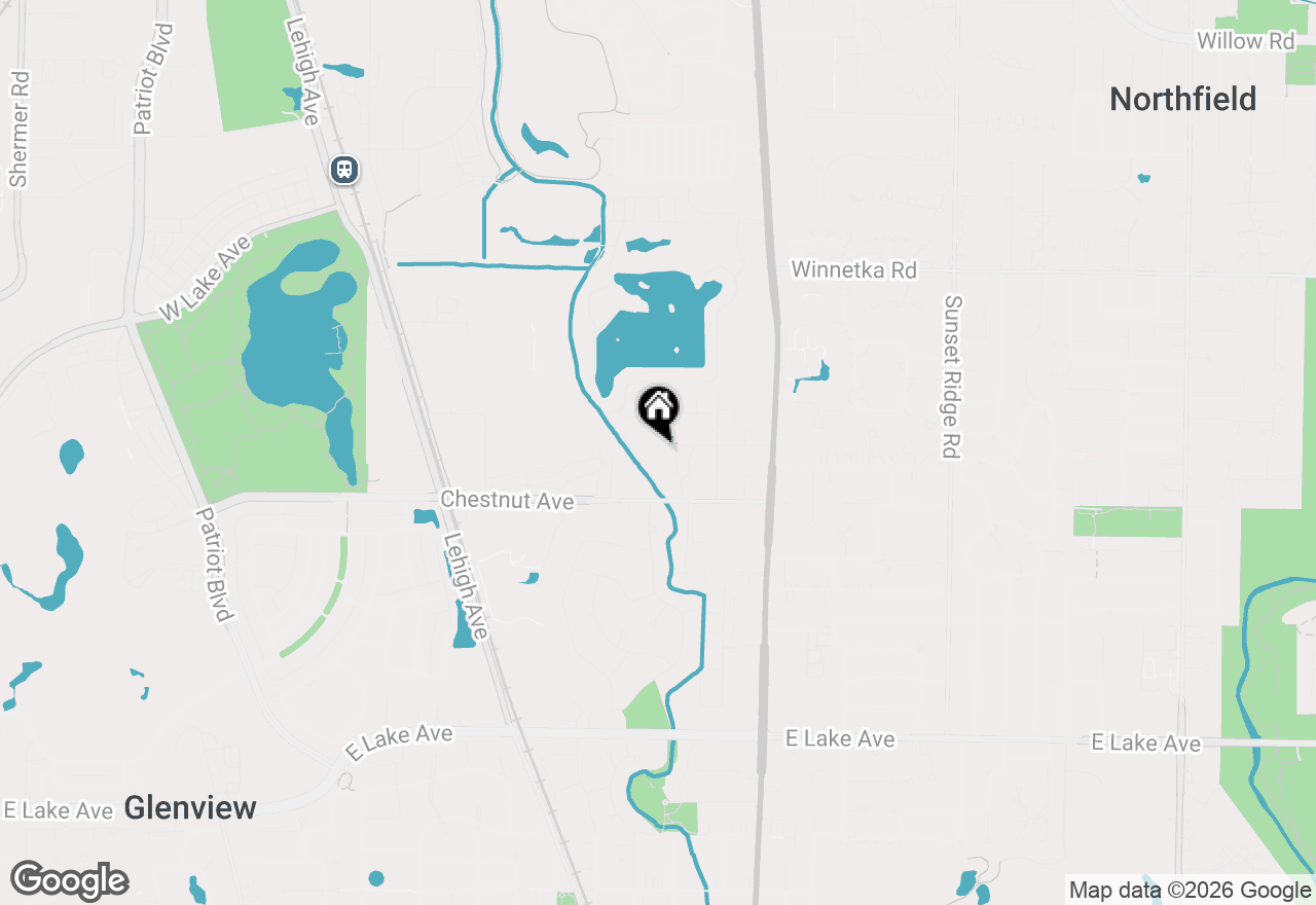 Map of 1809 Jefferson Avenue, Glenview, IL 60025