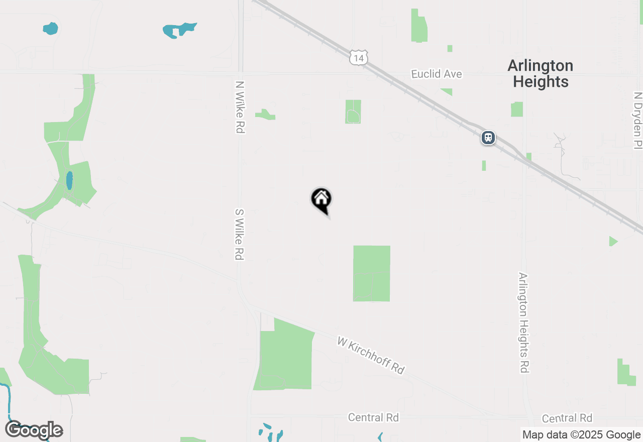 Map of 222 S Dwyer Avenue, Arlington Heights, IL 60005