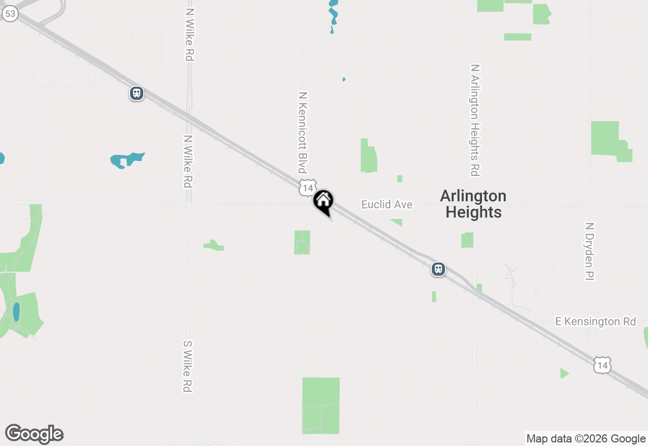 Map of 816 W Saint James Street #1E, Arlington Heights, IL 60005