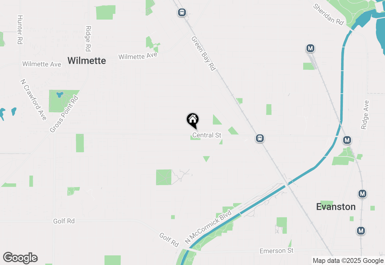 Map of 2429 Central Street, Evanston, IL 60201