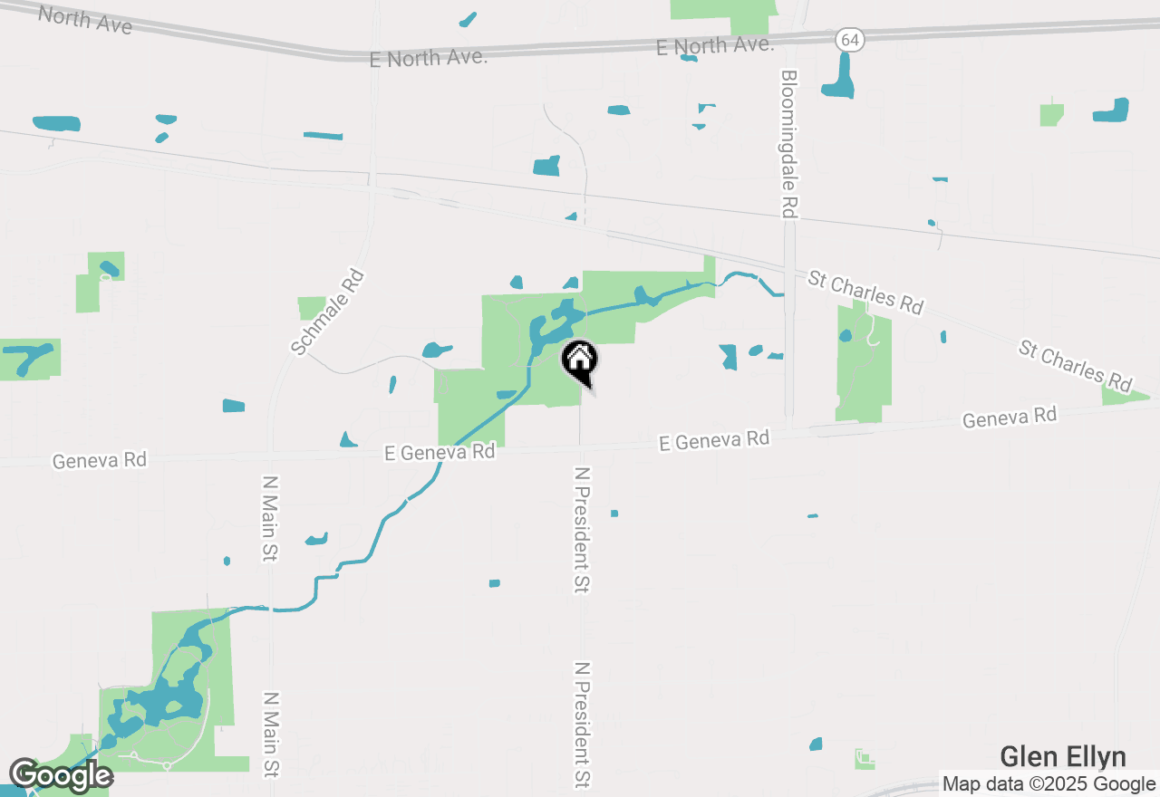 Map of 462 S President Street #202, Carol Stream, IL 60188