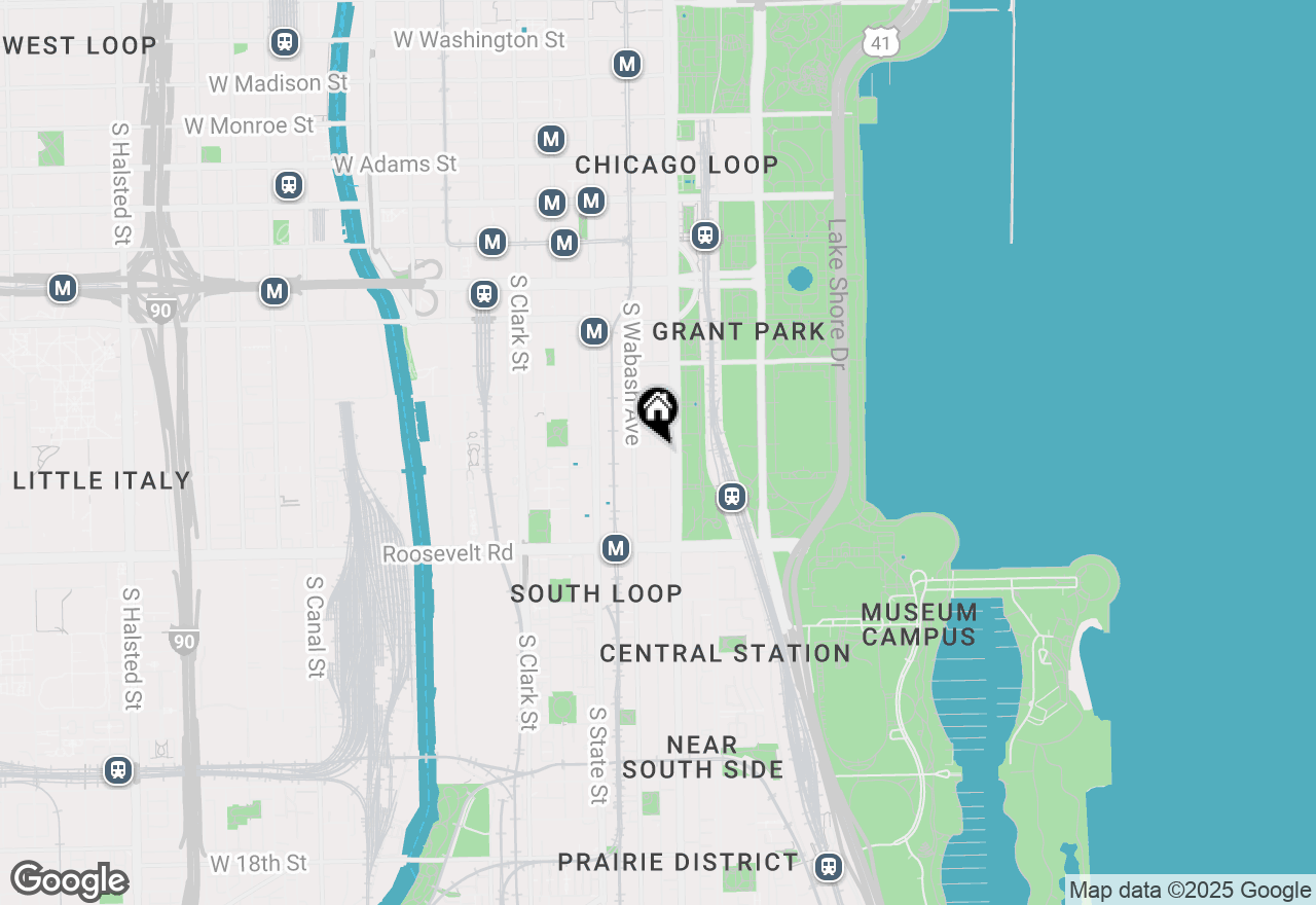 Map of 900 S Michigan Avenue, Chicago, IL 60605