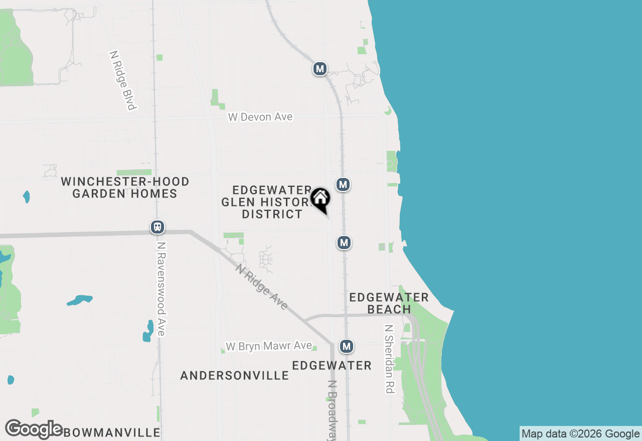 Map of 1215 W Norwood Street #1, Chicago, IL 60660