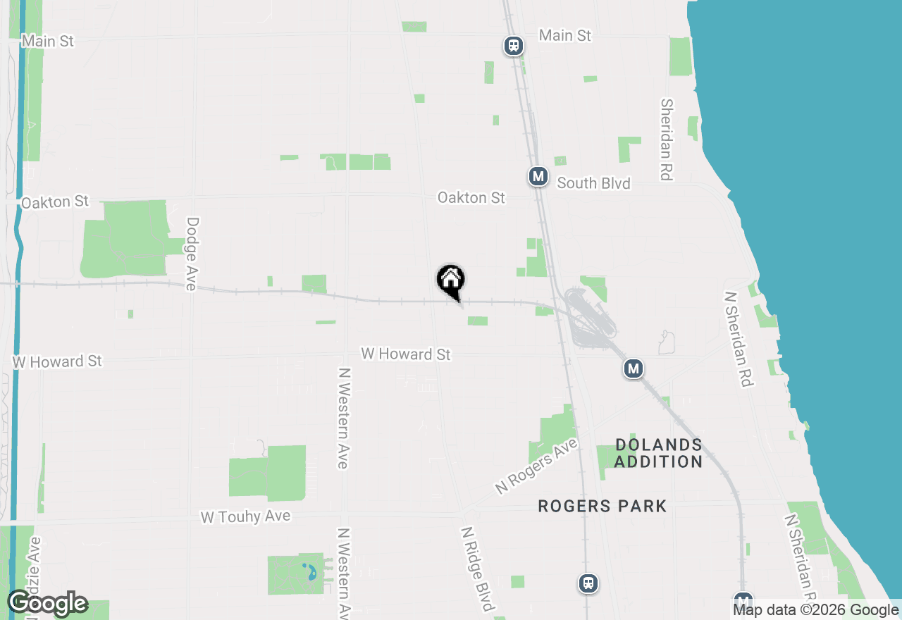Map of 821 Brummel Street #3, Evanston, IL 60202