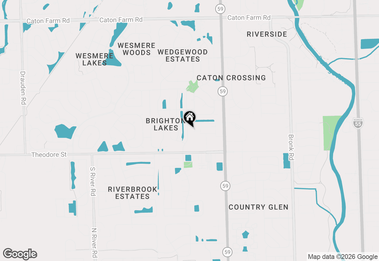 Map of 1704 Brighton Lane, Plainfield, IL 60586