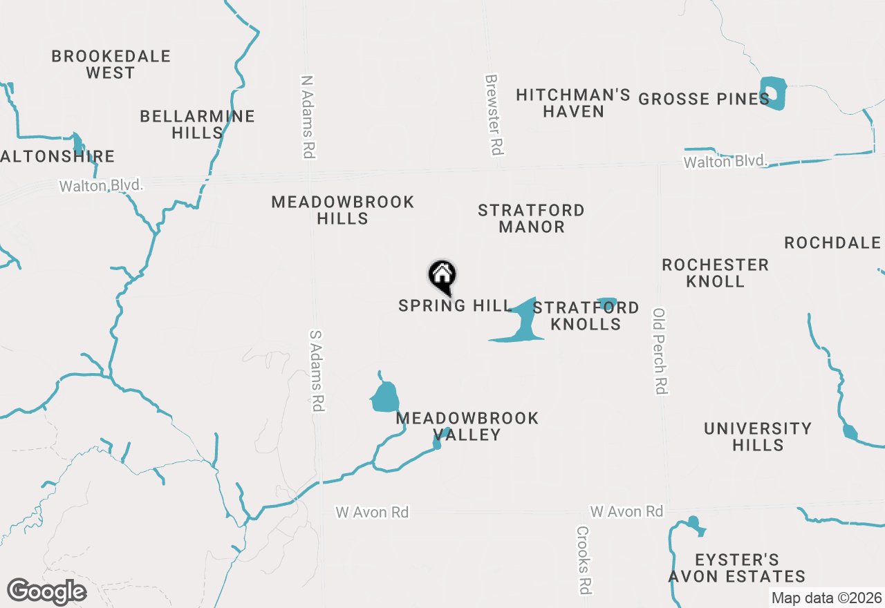 Map of 2741 Braeburn Road, Rochester Hills, MI 48309