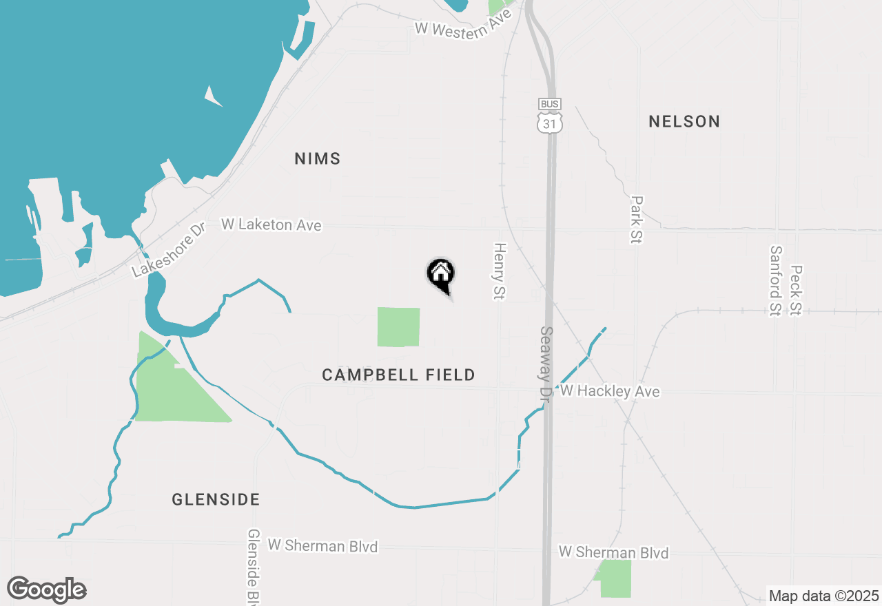 Map of 950 Young Avenue, Muskegon, MI 49441