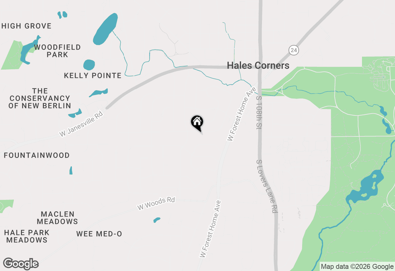 Map of 11509 Parkview Ln, Hales Corners, WI 53130