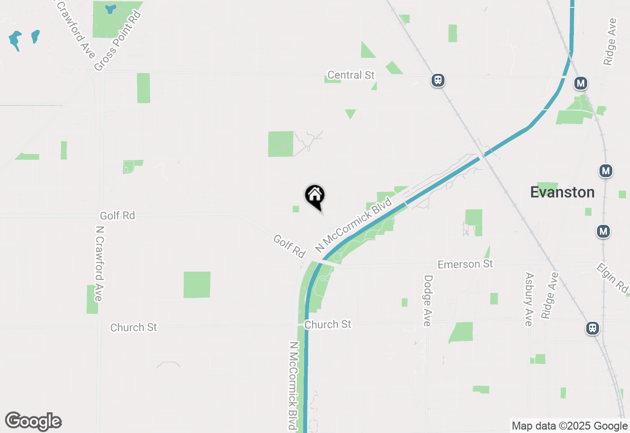Map of 2500 Simpson Street, Evanston, IL 60201