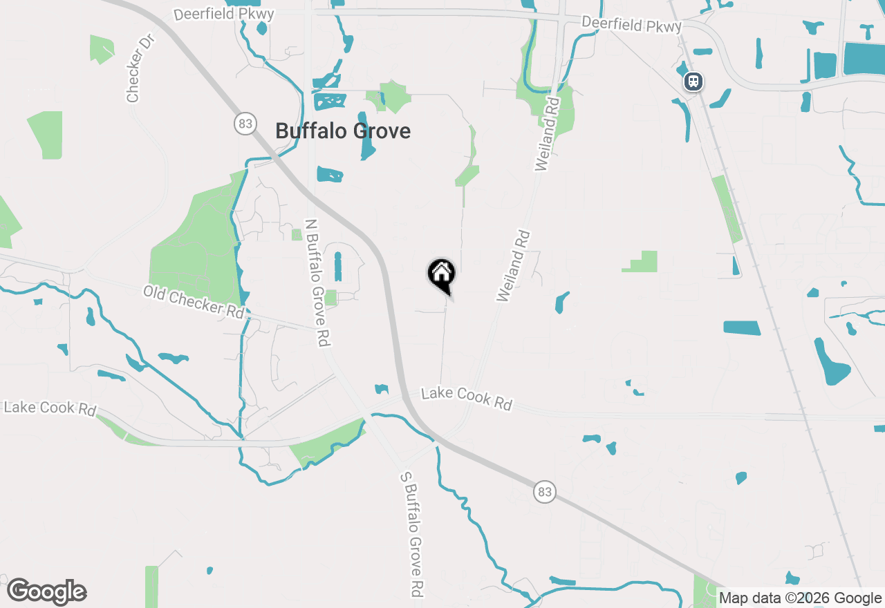 Map of 110 Woodstone Drive, Buffalo Grove, IL 60089