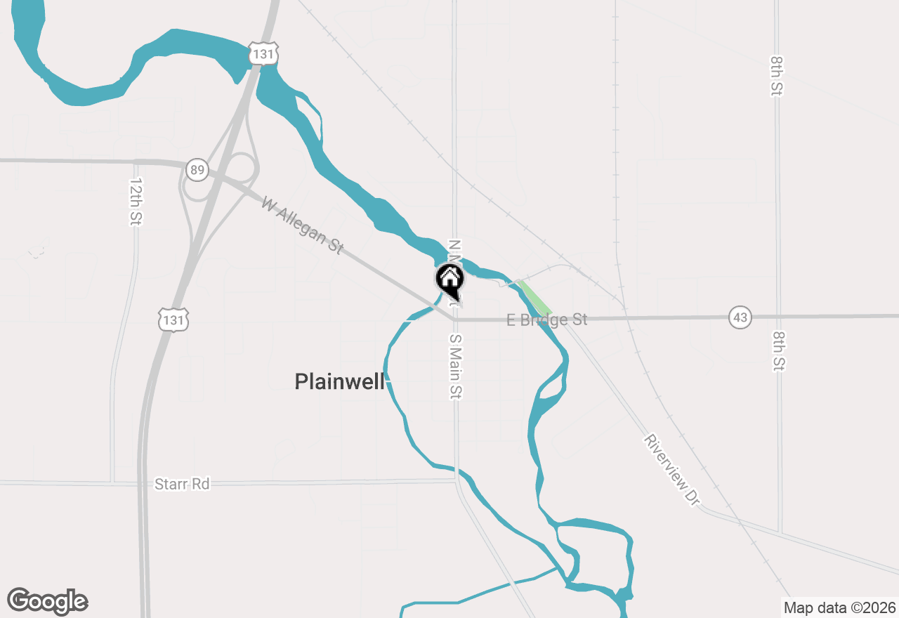 Map of 131 N Main Street #2, Plainwell, MI 49080