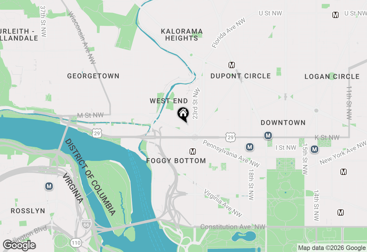 Map of 2425 L Street Nw #639, Washington, DC 20037