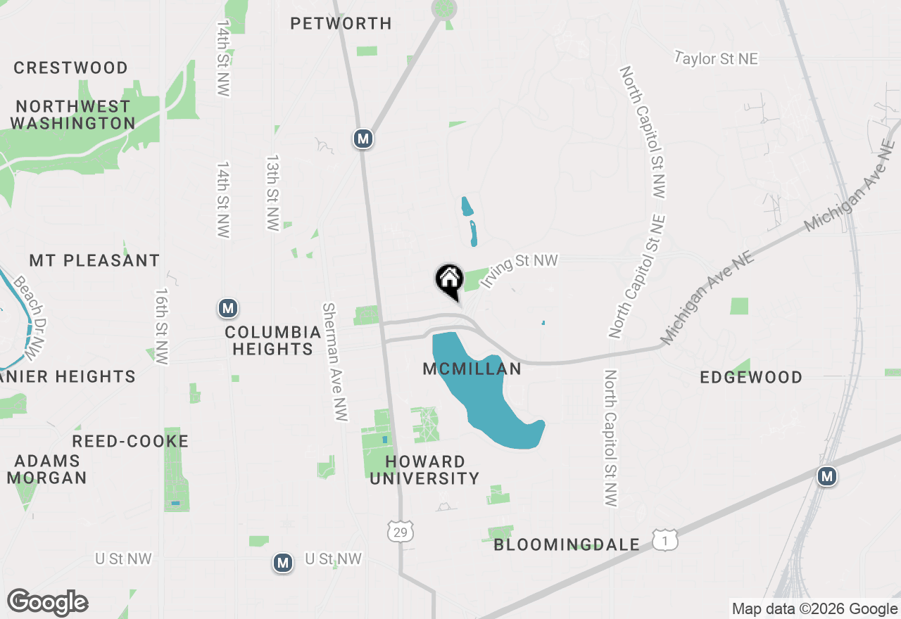 Map of 415 Columbia Road Nw, Washington, DC 20001