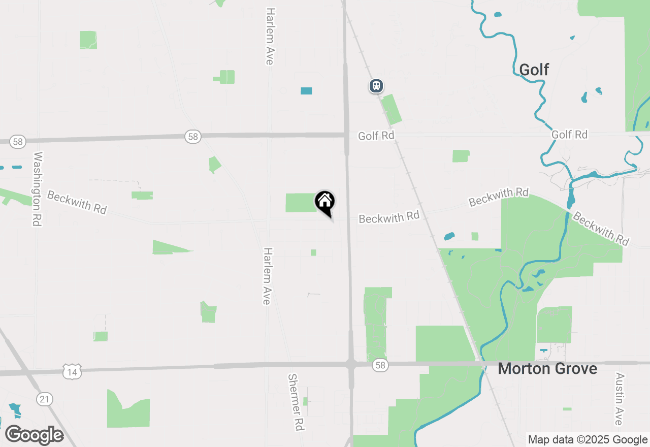 Map of 7011 Beckwith Road, Morton Grove, IL 60053