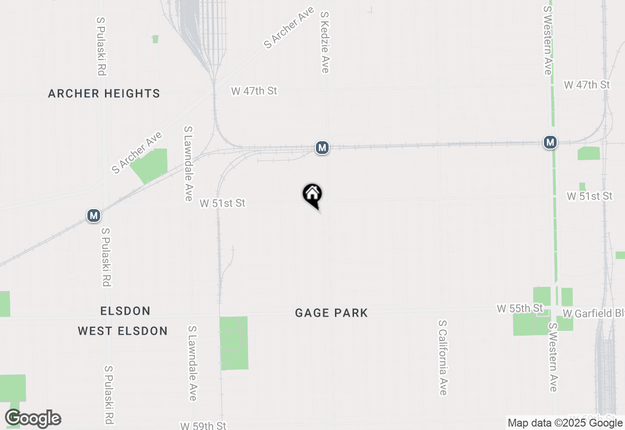 Map of 5128 S Sawyer Avenue, Chicago, IL 60632