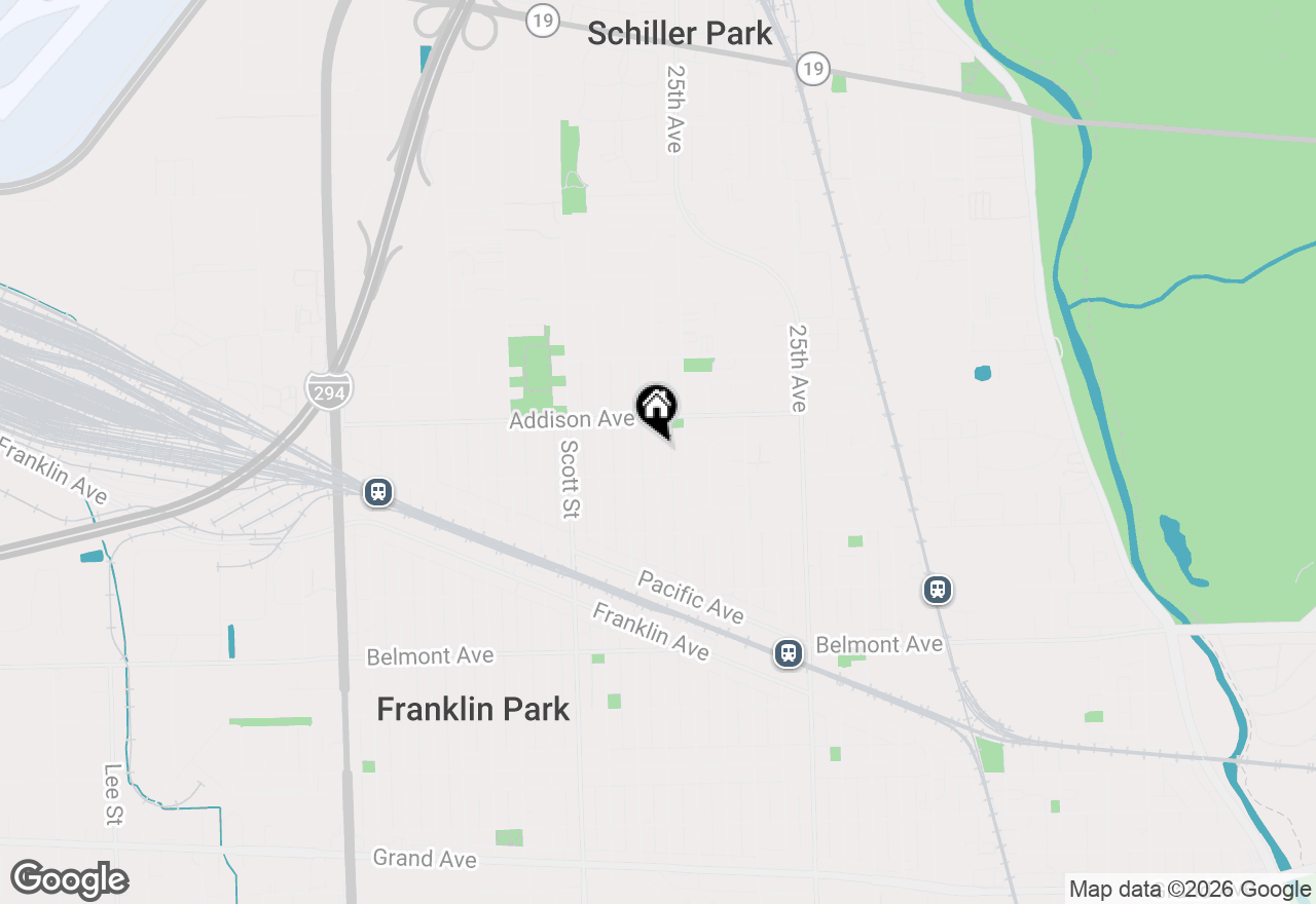 Map of 3541 Emerson Street, Franklin Park, IL 60131