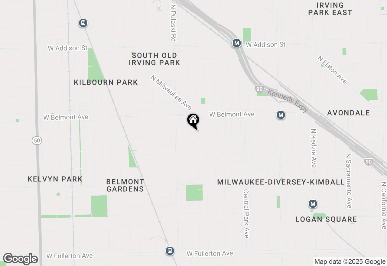 Map of 3078 N Davlin Court #2, Chicago, IL 60618
