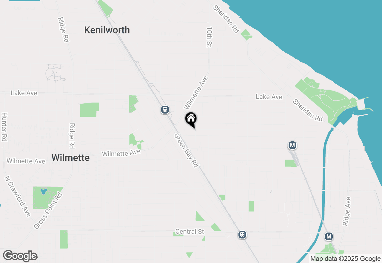 Map of 1107 Greenleaf Avenue #4G, Wilmette, IL 60091