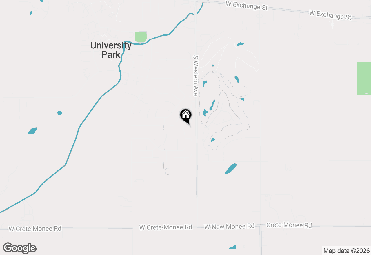 Map of 1061 Amherst Lane, University Park, IL 60484