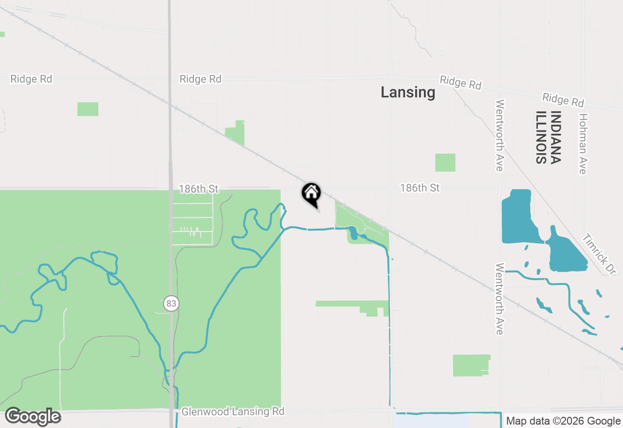 Map of 18655 Oakwood Avenue, Lansing, IL 60438