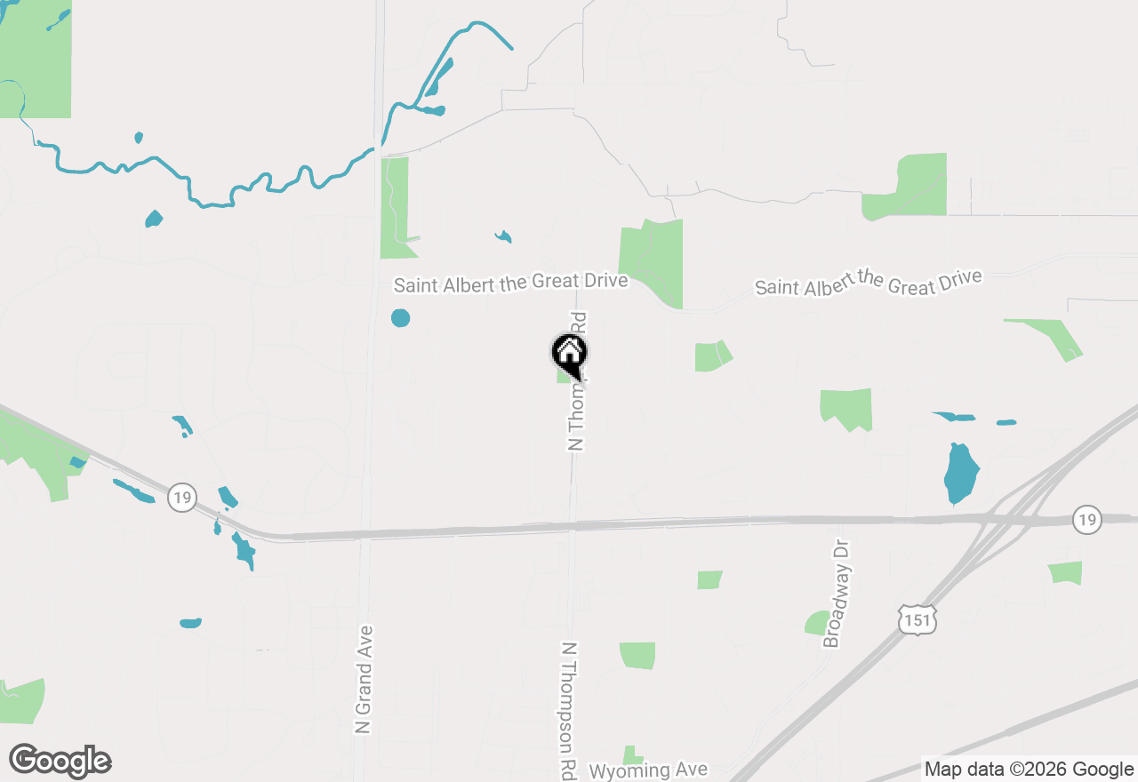 Map of 888 N Thompson Road, Sun Prairie, WI 53590