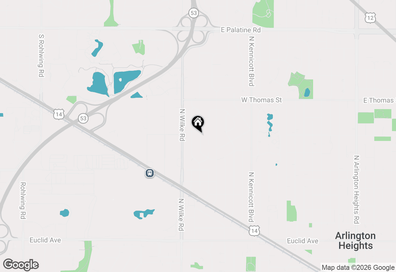 Map of 1256 N Chicago Avenue, Arlington Heights, IL 60004