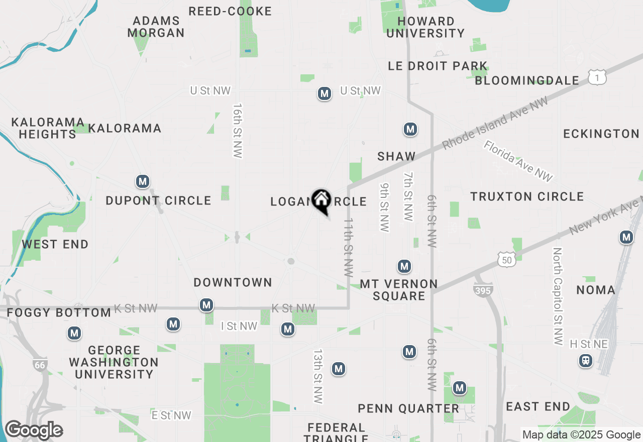Map of 1325 13th Street Nw #1, Washington, DC 20005