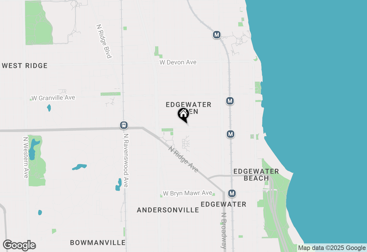 Map of 1418 W Elmdale Avenue #1E, Chicago, IL 60660