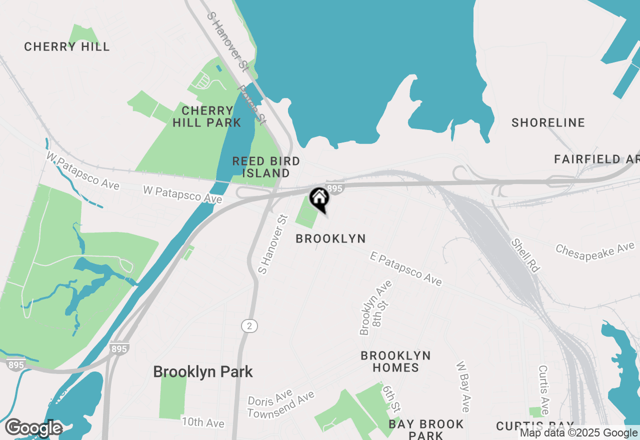 Map of 3541 3rd Street, Baltimore, MD 21225