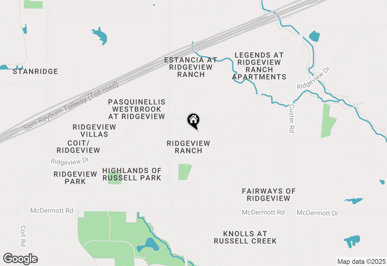 Map of 9704 Congressional Drive, Plano, TX 75025