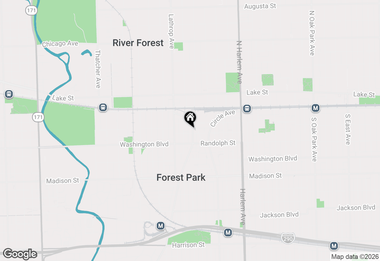 Map of 121 Des Plaines Avenue, Forest Park, IL 60130