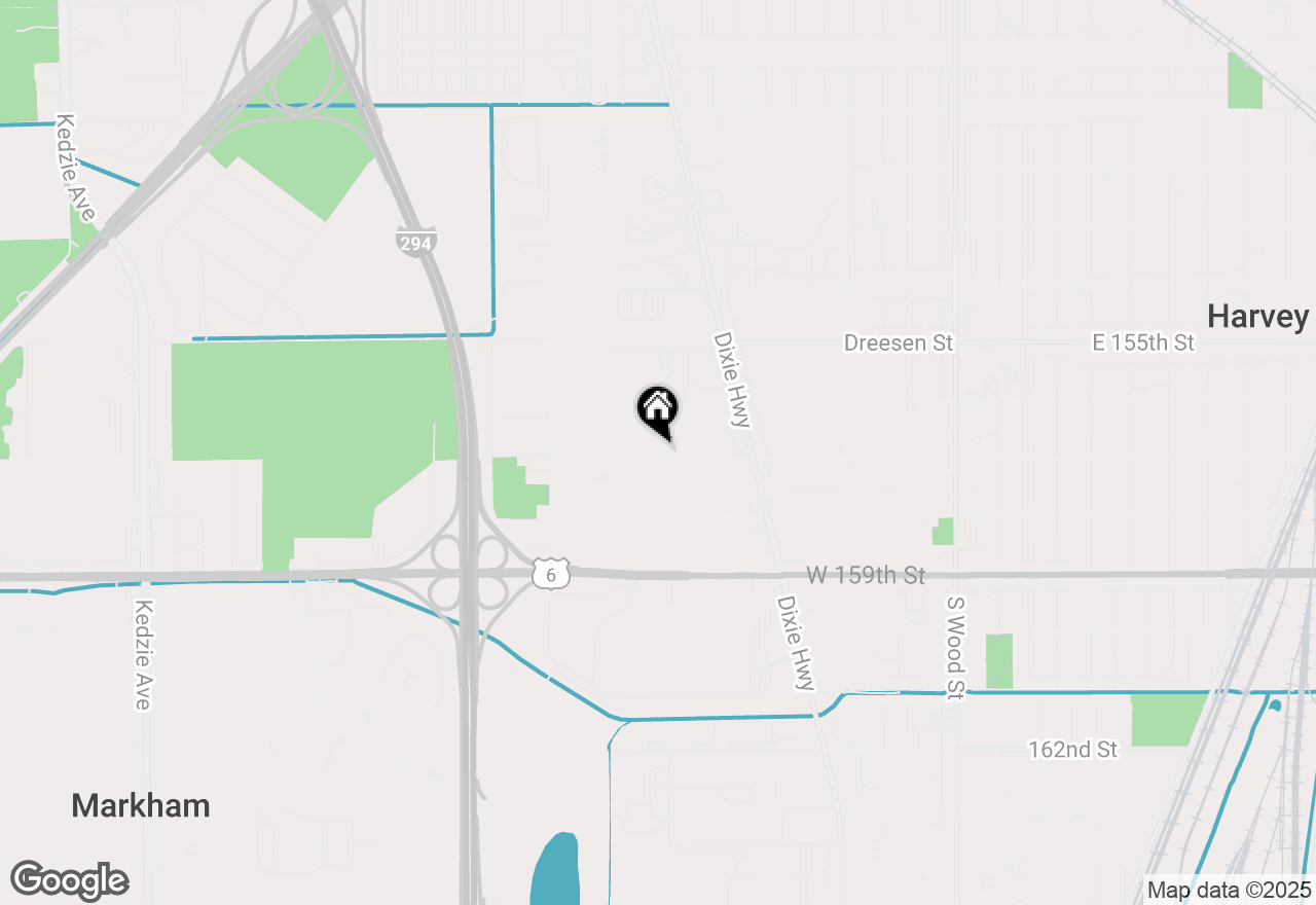 Map of 2308 W 157th Street, Markham, IL 60428