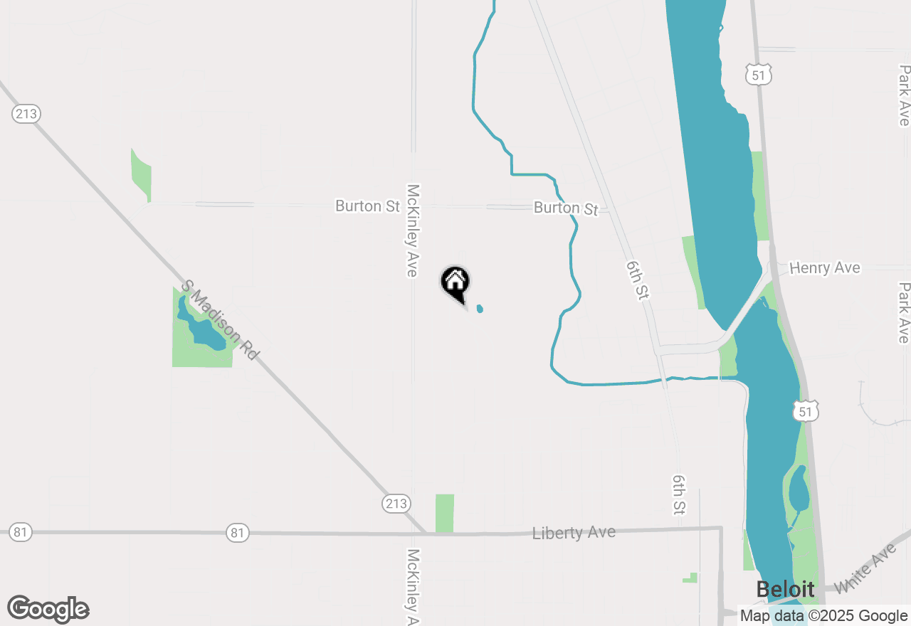 Map of 1629 Moore Street, Beloit, WI 53511