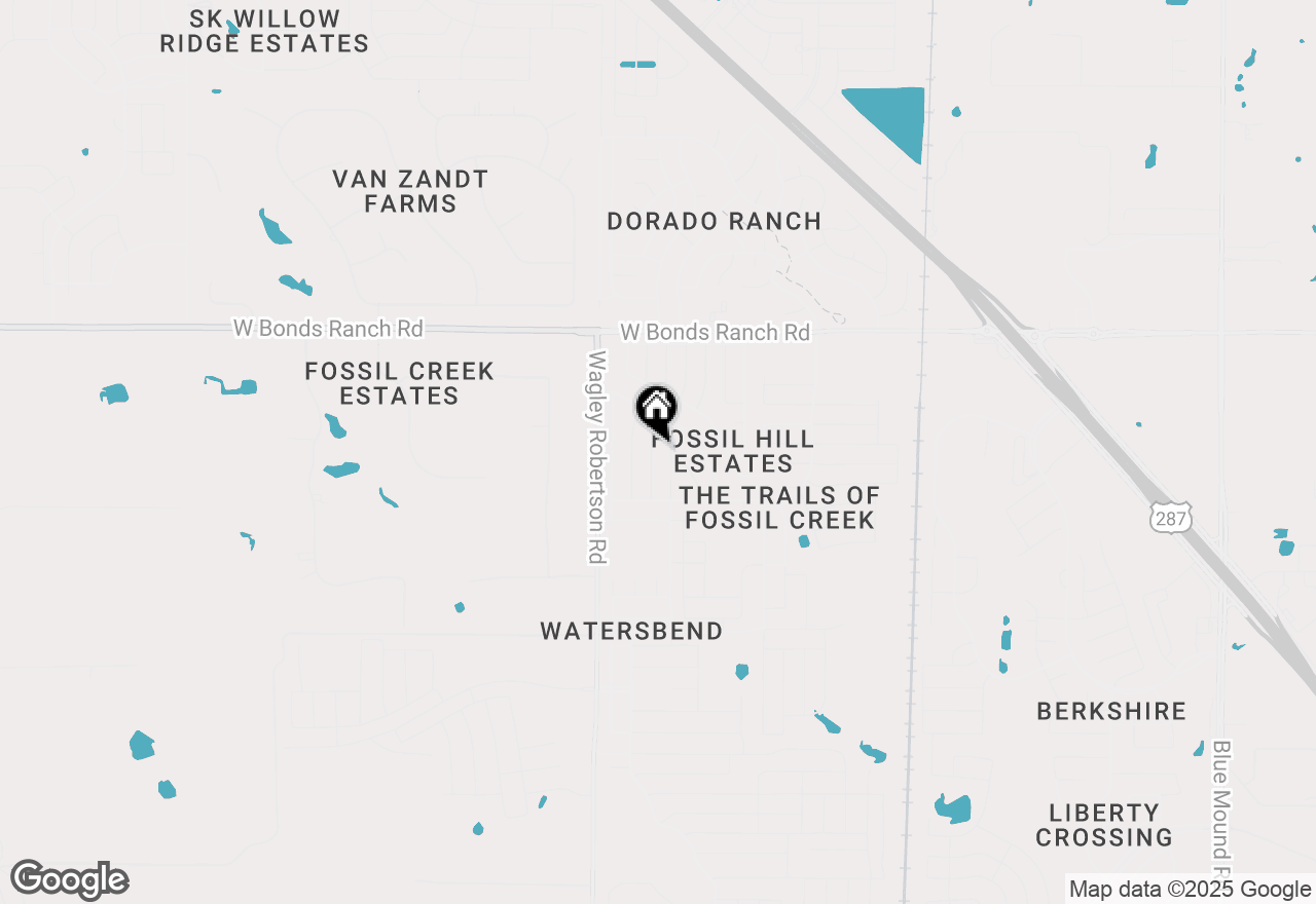 Map of 10444 Hideaway Trail, Fort Worth, TX 76131