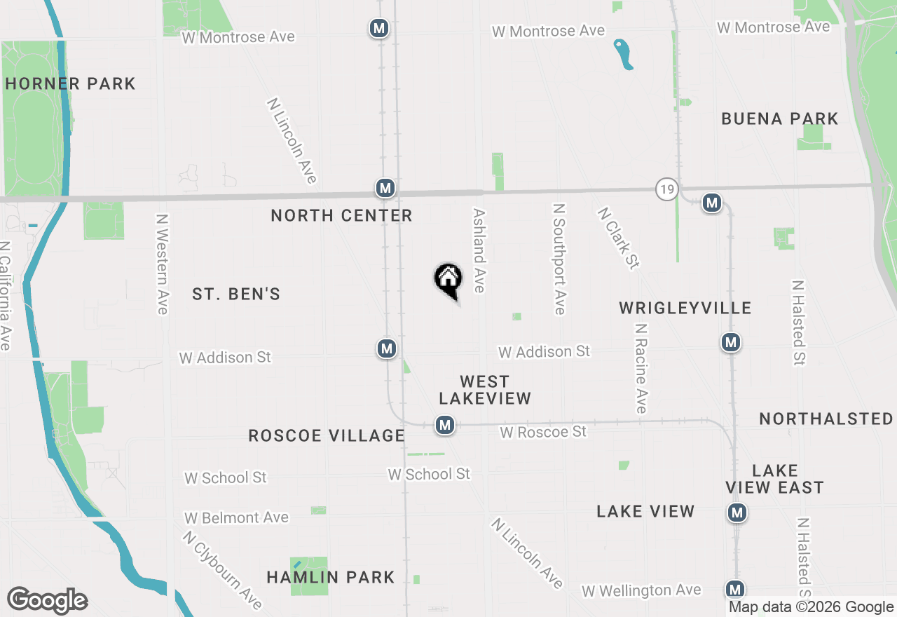 Map of 3705 N Paulina Street #2, Chicago, IL 60613