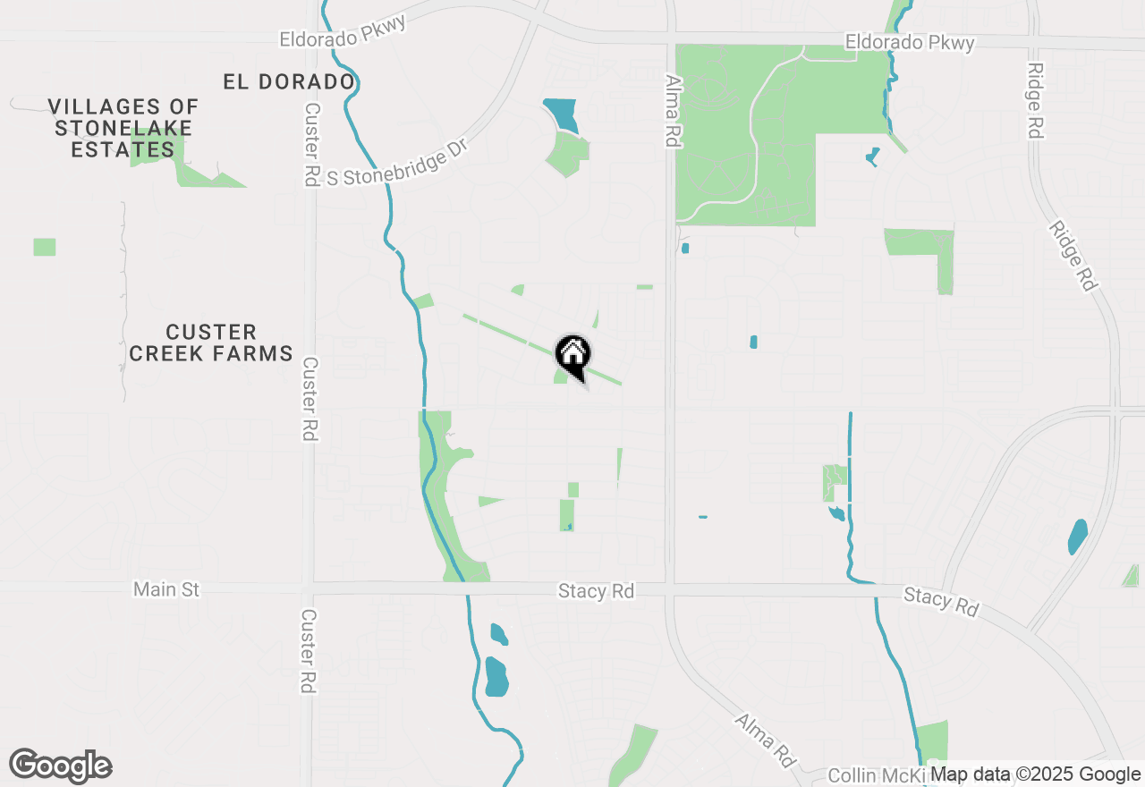 Map of 3929 Carmel Mountain Drive, Mckinney, TX 75070