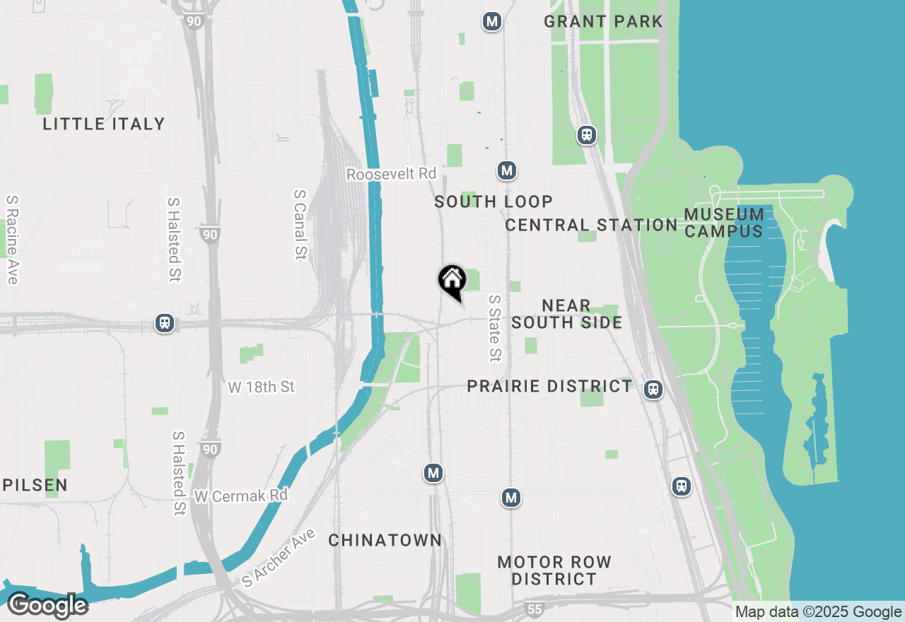 Map of 61 W 15th Street #204, Chicago, IL 60605