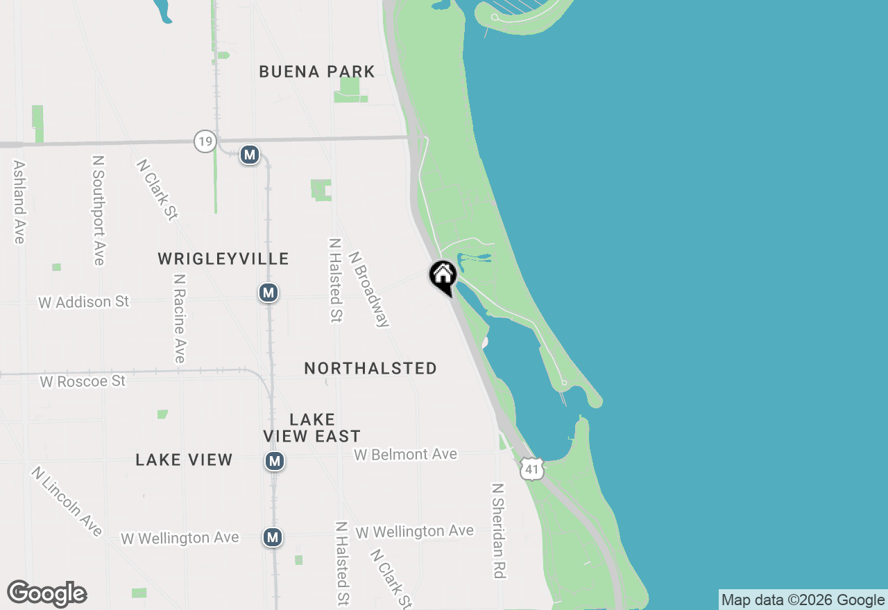 Map of 3500 N Lake Shore Drive #3C, Chicago, IL 60657